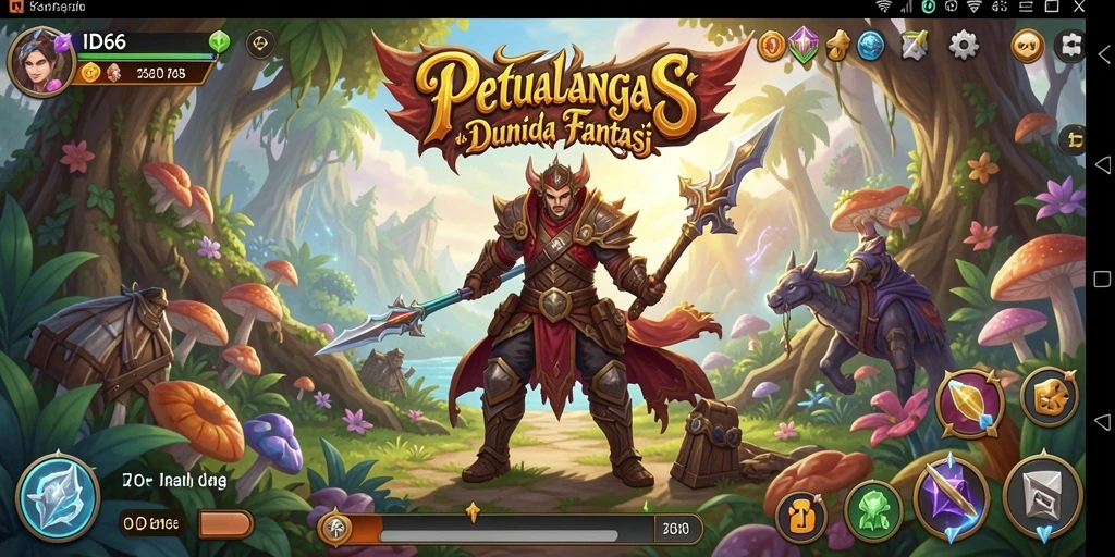 Tampilan screenshot ID66 yang menunjukkan aksi pertarungan RPG yang intens.