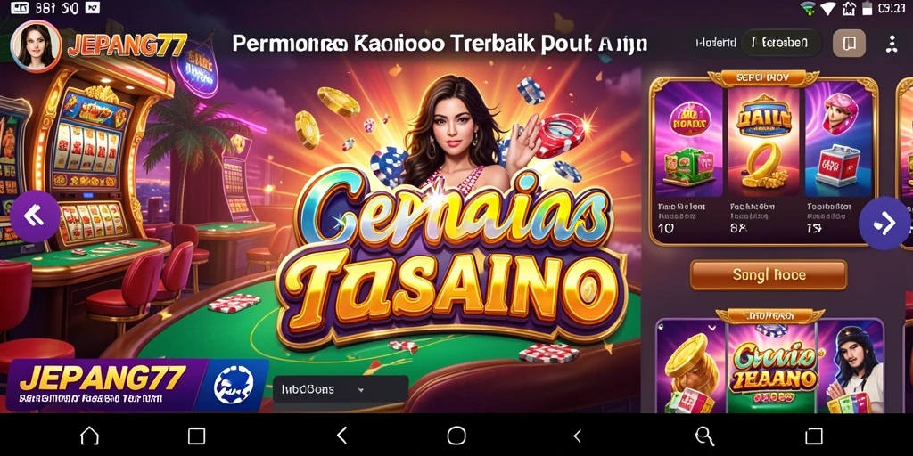Screenshot gameplay JEPANG77 menampilkan suasana kasino yang mendebarkan.