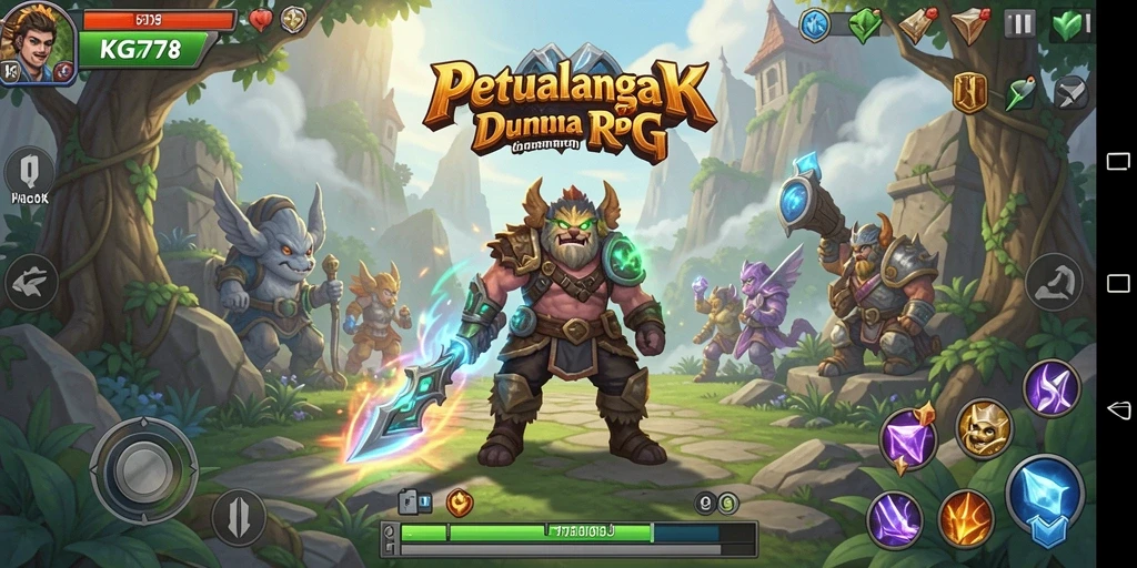 Screenshot KG778 menunjukkan gameplay RPG yang mendalam dan menarik.