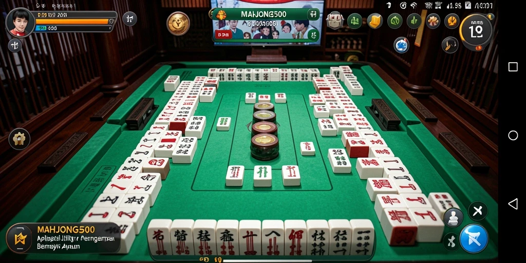 Tampilan antarmuka MAHJONG500 yang ramah pengguna.