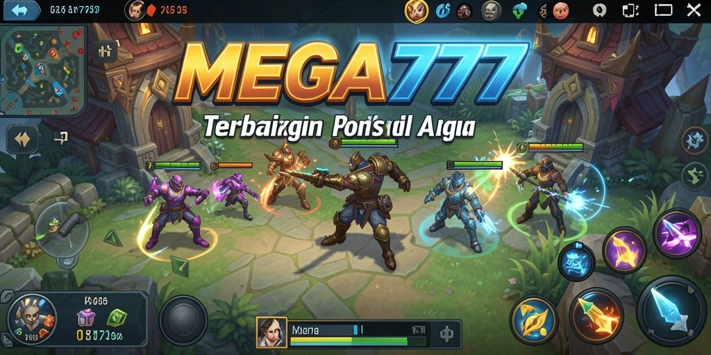 Tampilan gameplay menarik yang menunjukkan strategi dan pertarungan.