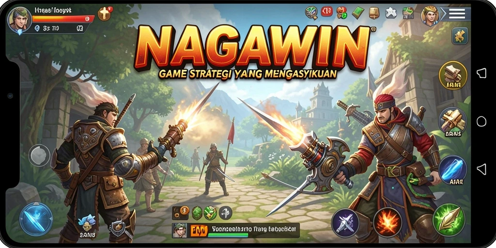 Screenshot gameplay NAGAWIN yang menampilkan strategi yang mendebarkan.