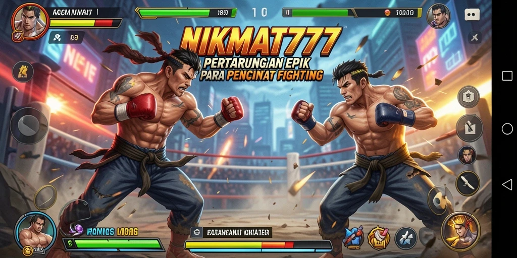 Tampilan aksi pertarungan seru di NIKMAT777.