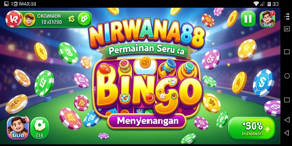 Tampilan gameplay Bingo seru di NIRWANA88 dengan interaksi sosial.
