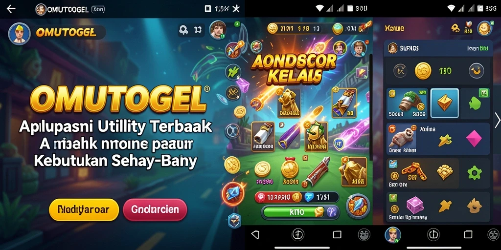 Tampilan antarmuka utama OMUTOGEL yang sederhana dan fungsional.