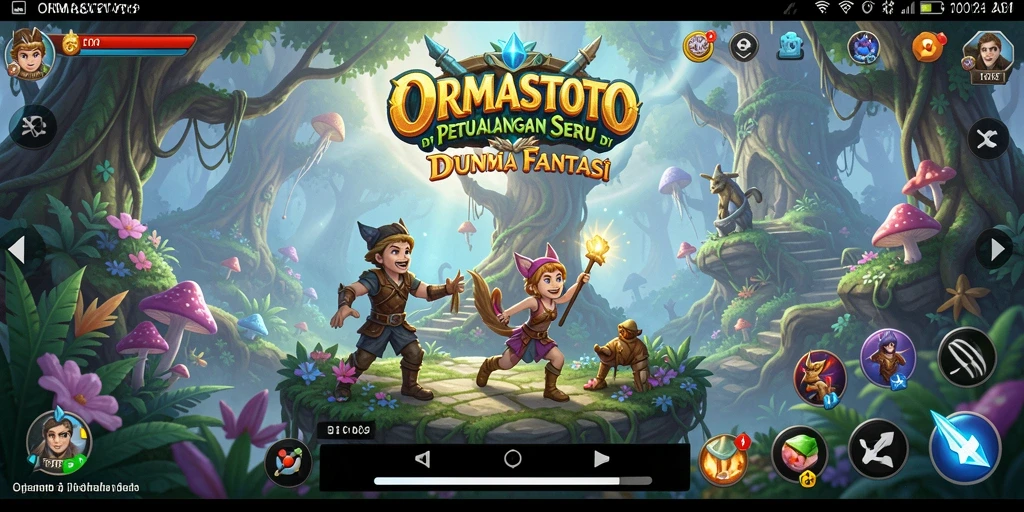 Screenshot gameplay petualangan ORMASTOTO yang seru dan menarik.