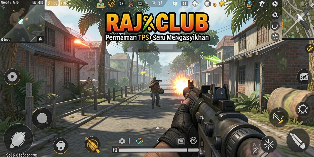 Gambaran gameplay aksi mendebarkan di RAJACLUB.
