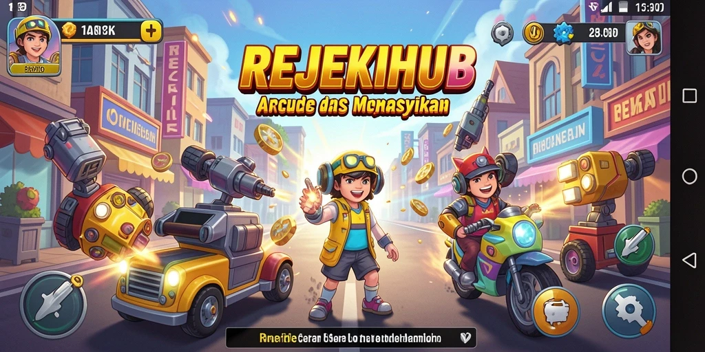 Screenshot gameplay REJEKIHUB menampilkan ketegangan dan keseruan permainan Arcade.