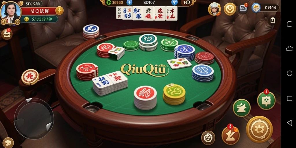 Tangkapan layar gameplay QiuQiu yang seru di SD107.