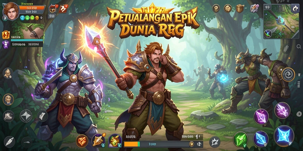 Tampilan menawan dari gameplay RPG dalam TOTO777 yang seru.