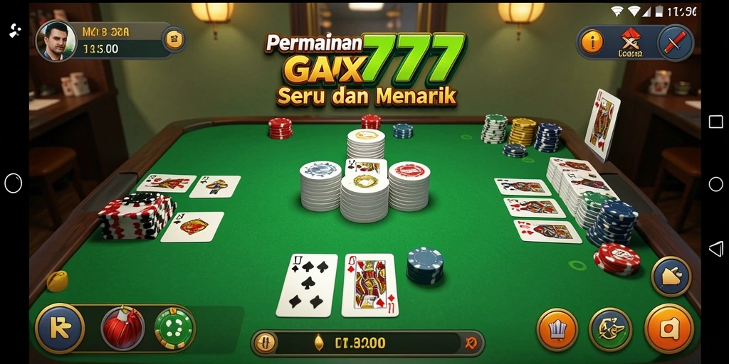 Screenshot gameplay <strong>XXX777</strong> yang menunjukkan keseruan bermain Gaple.